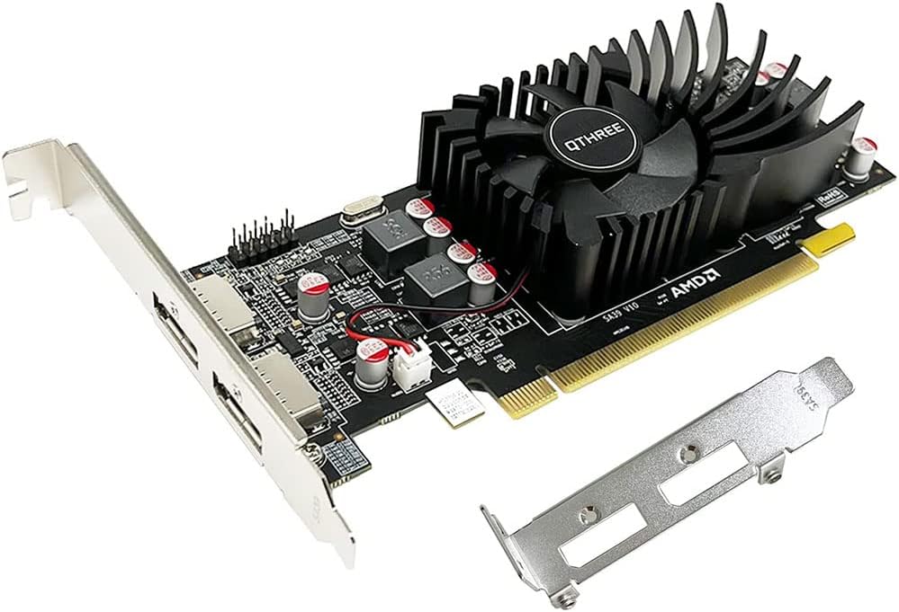 QTHREE Radeon HD 7750 Scheda Video, 2 GB GDDR5 128-bit, 2 displayPort, profilo basso, PCI Express x16, scheda grafica per pc QTHREE Radeon HD 7750 Scheda Video, 2 GB GDDR5 128-bit, 2 displayPort, profilo basso, PCI Express x16, scheda grafica per pc
