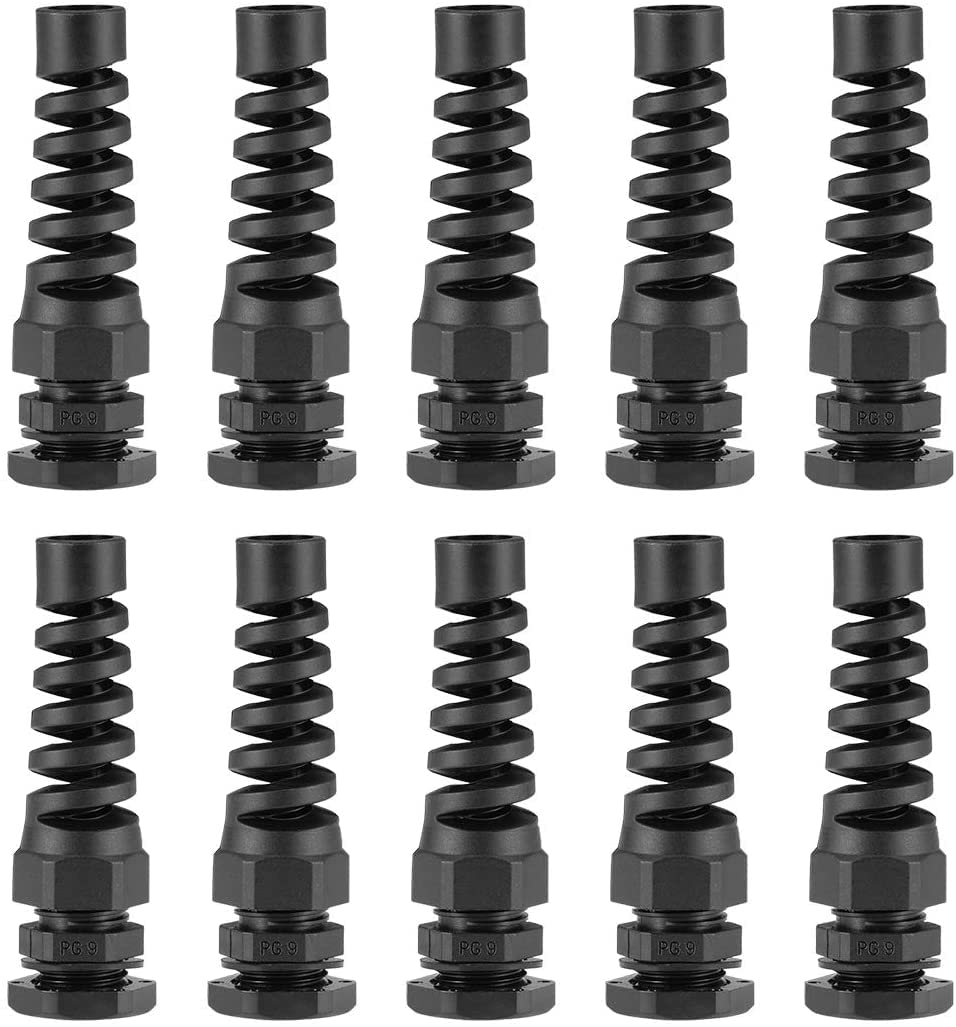5 Pezzi Pressacavo Metallo PG9 Impermeabile Con Dado Fissaggio &ndash; Uxcell