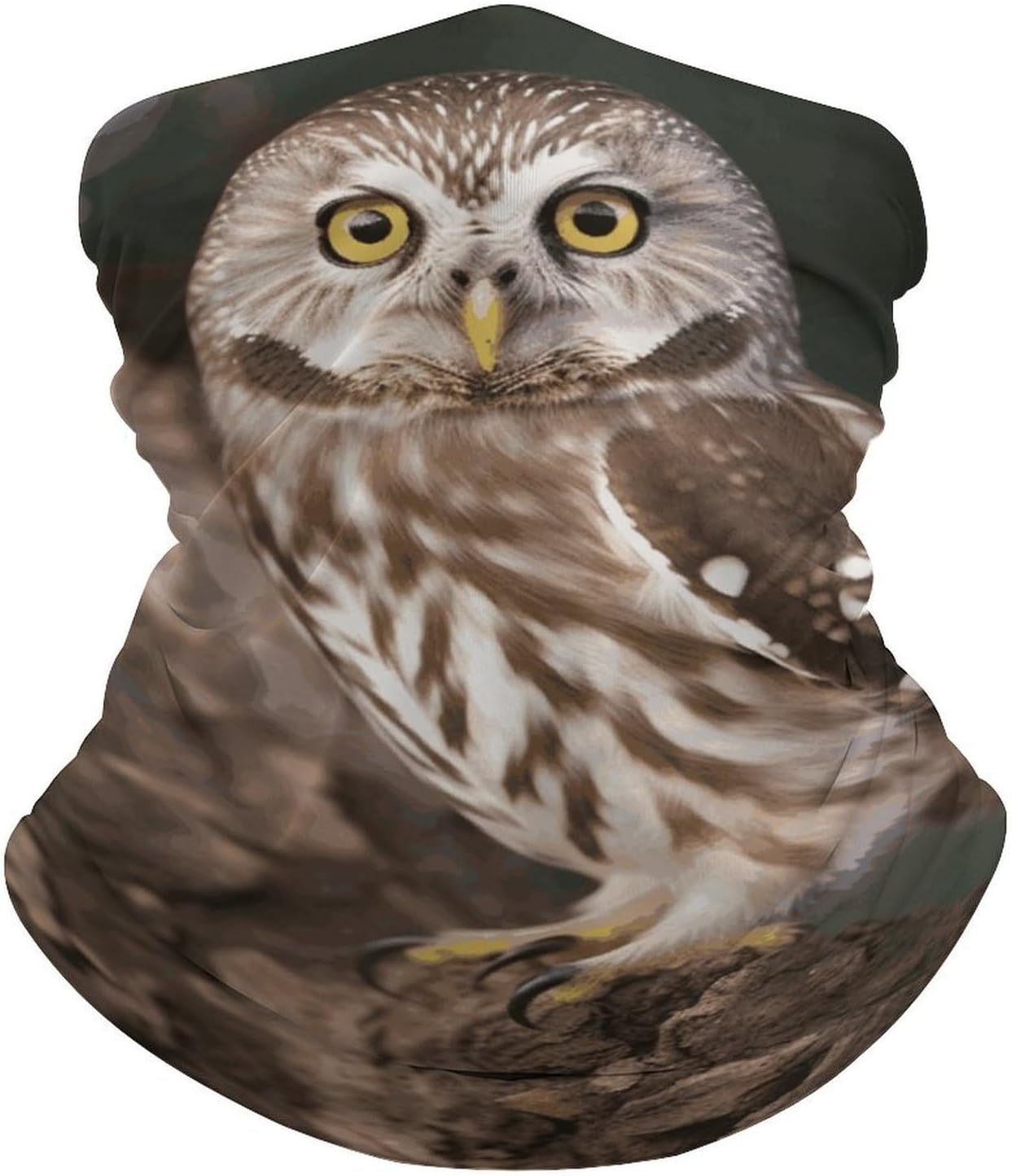 Wildlife Animal Owl UV Protection Face Mask, Cooling Headscarf image 2