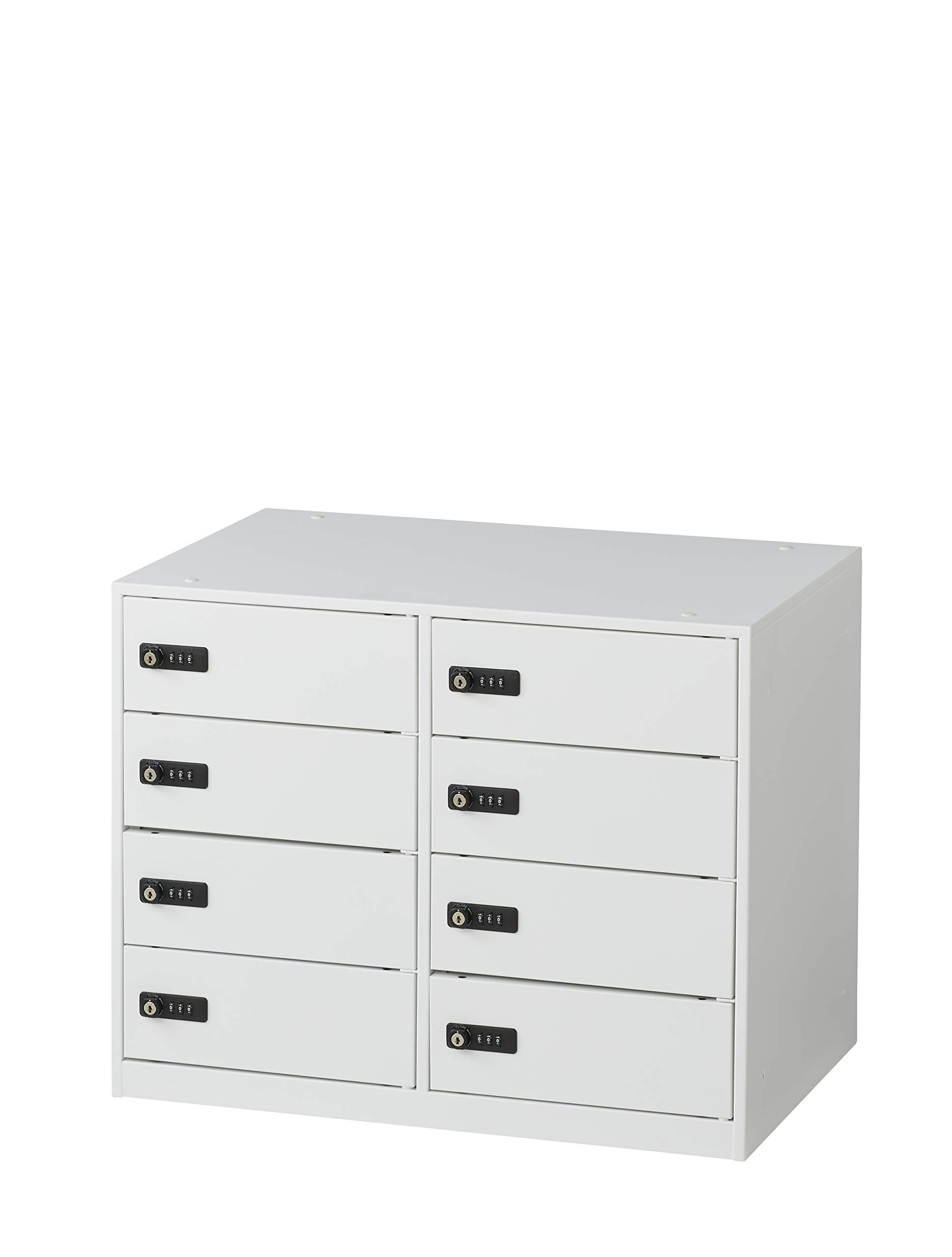 スマホ貴重品ロッカー ダイヤル 8人セキュリティボックス鍵パーソナル