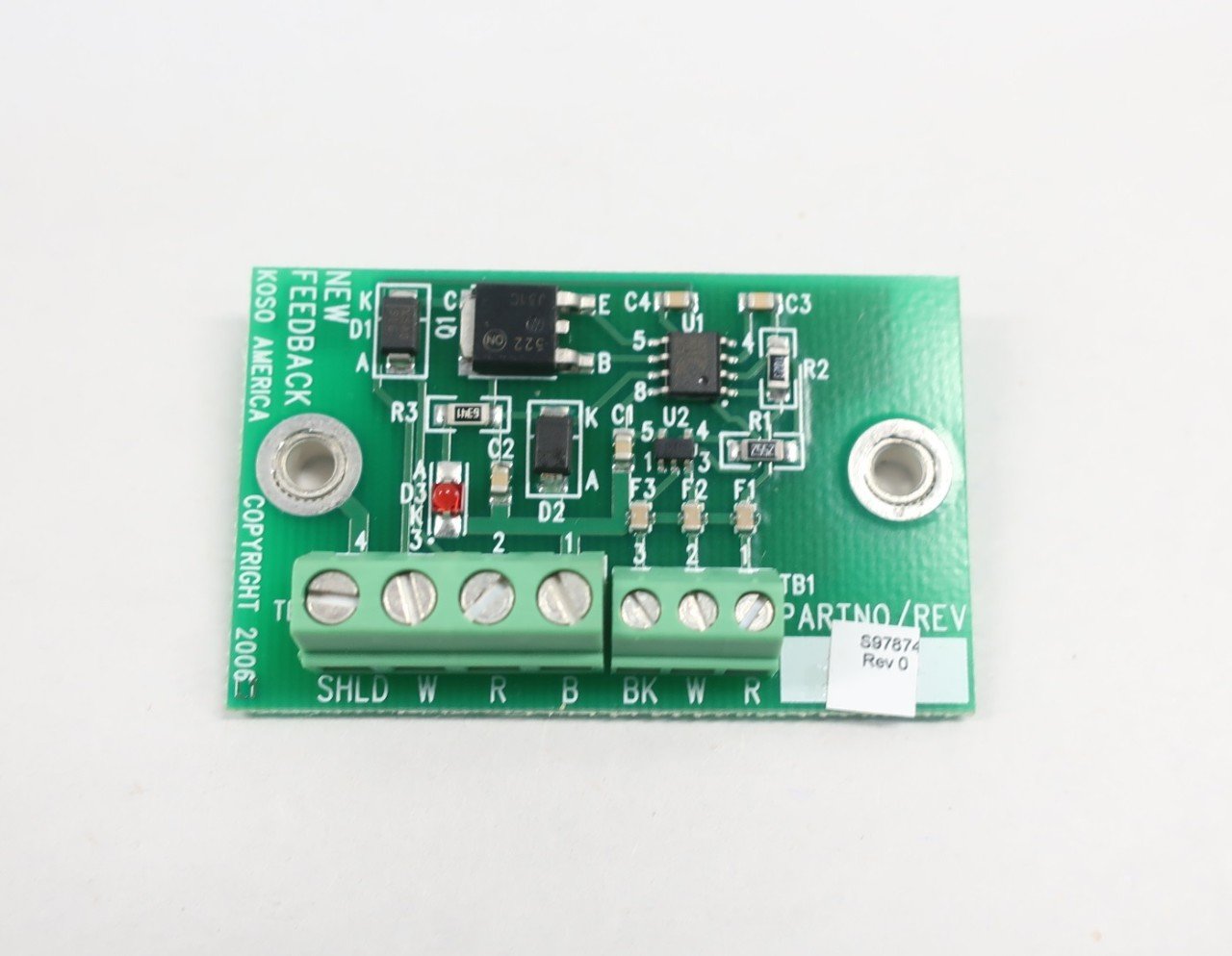 KOSO S97874 New Feedback PCB Circuit Board REV 0