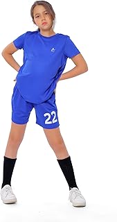 طقم رياضي للبنات - طقم تي شيرت وشورت رياضي