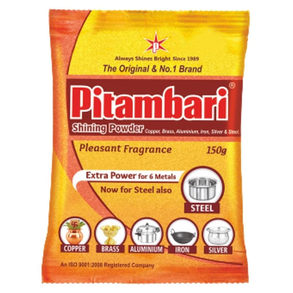 Pitambari Shining Powder for brass,copper and aluminium articles,Dishwashing Detergent(5x30gms=150gms) (B0D57J38J4) Amazon Price History, Amazon Price Tracker