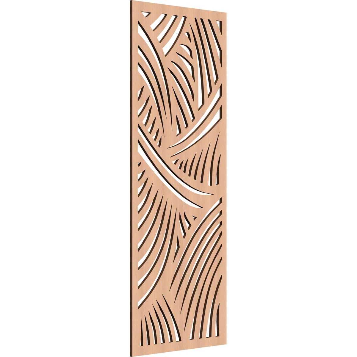21 3/8"W x 54 3/8"H x 3/8"T Chester Decorative Fretwork Wood Wall Panels, Alder