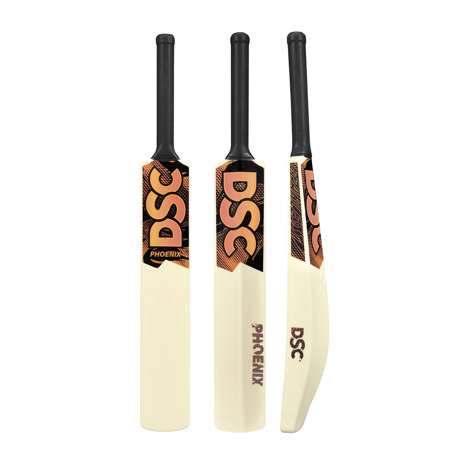 DSC Phoenix Plastic Cricket Bat - Ideal for Tennis and Gully/Turf Cricket Bat, Color - White, Size - Full