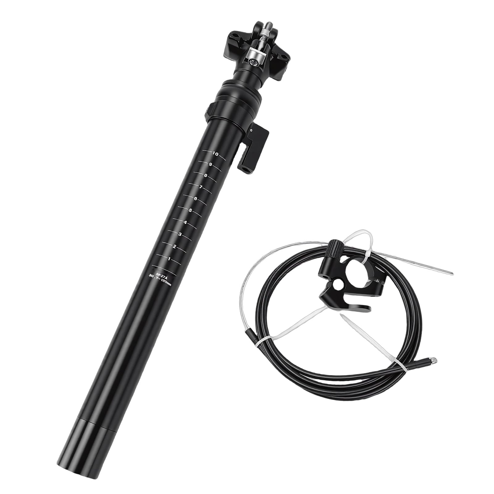 Sztyca Rowerowa, Sztyca Rowerowa ze Stopu Aluminium, Podróżna 150 Mm do Rowerów Szosowych, Górskich i Terenowych (30,9 mm)