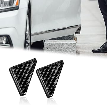 2PCS Car Door Corner Guards, Carbon Fiber Auto Front Door Edge Guards, Anti-Collision Car Door Edge Protector, Universal Car Accessories Decoration for All Vehicles