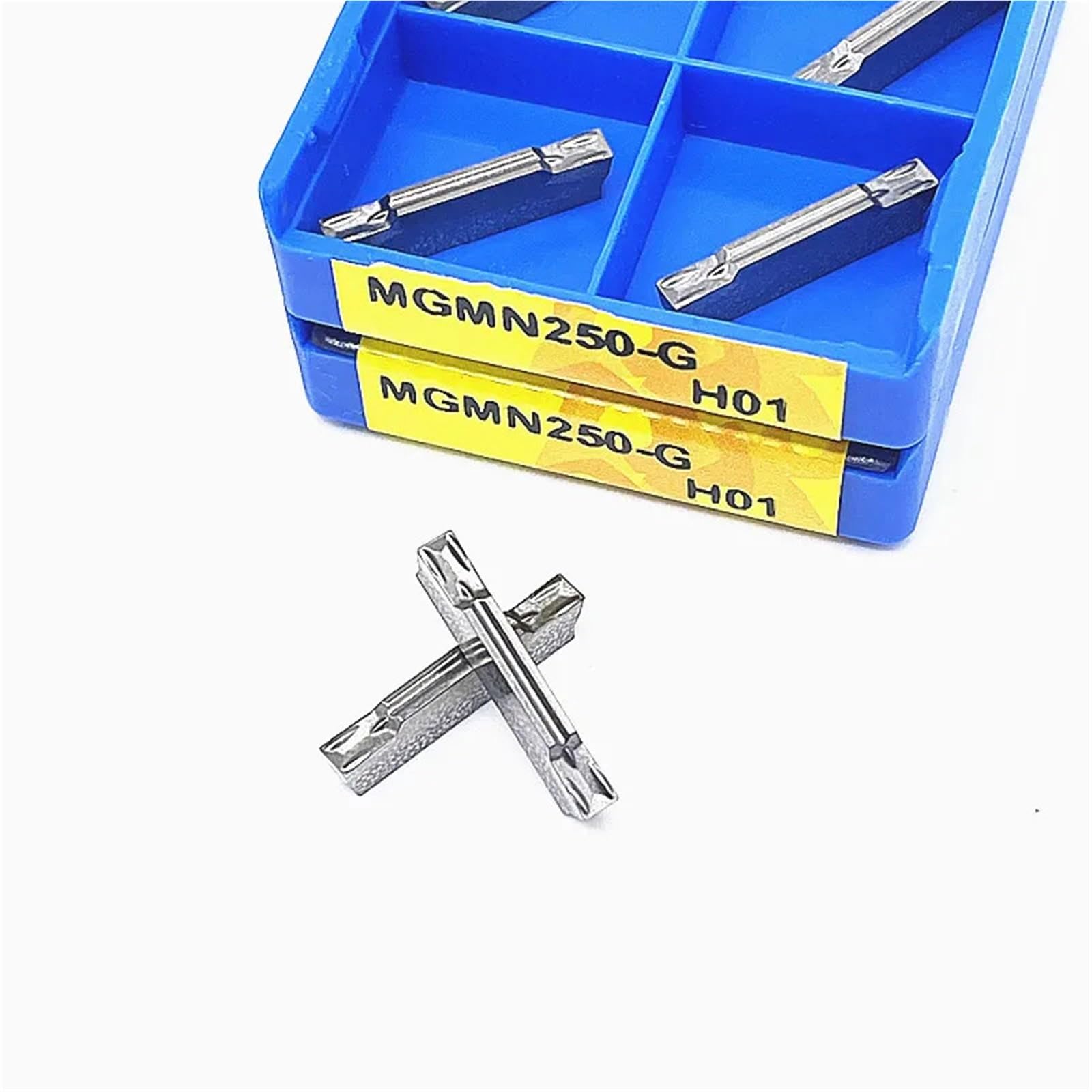 10 piezas MGMN150-G MGMN200-G MGMN250-G MGMN300-M MGMN400-M MGMN500-M H01 Inserto de torneado de carburo indexable Herramientas de corte for ranurado de torno(MGMN300-M H01)