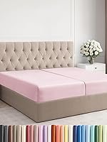 Vista 201 de King Fitted Bed Sheet - Bottom Single Fitted Sheet Only - Ultra-Soft Hotel Luxury Bedding w/ 8-16 Inch Deep Pockets - Breathable, Cooling & Wrinkle