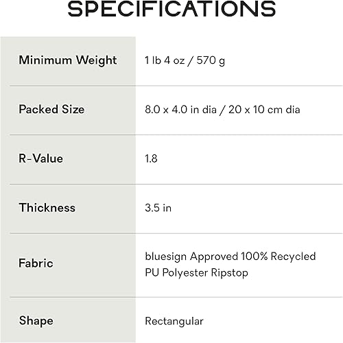 Miniatura 6 de NEMO Equipment Quasar 3D - Colchoneta ligera para dormir, regular, 72 x 20 pulgadas, plasma