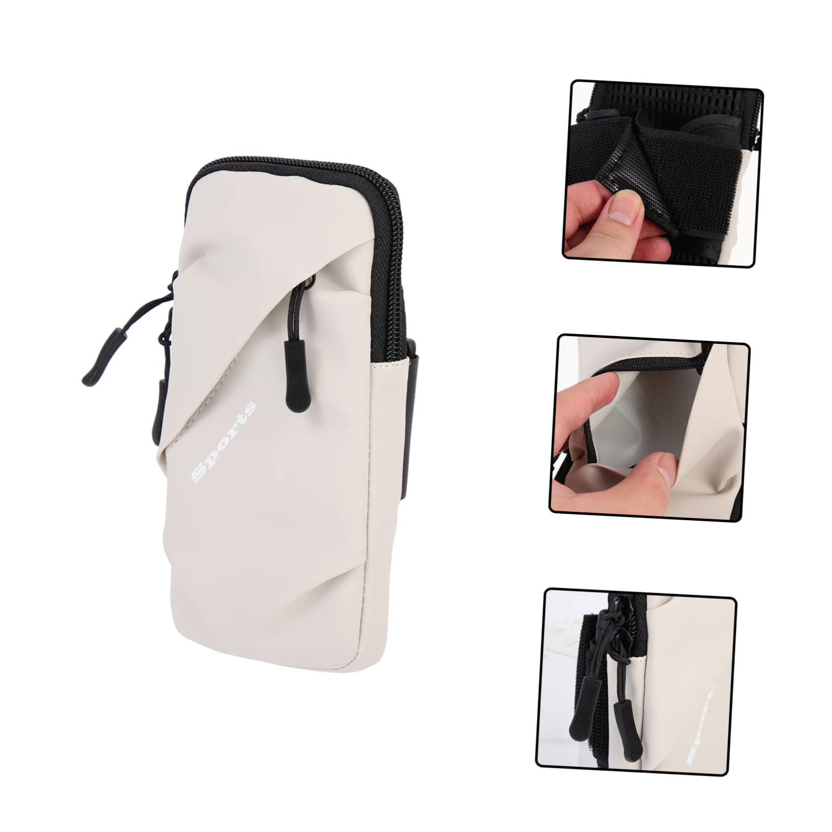Housoutil 3 Piezas De Transpirable para Teléfono Correa para Correr Bolsa para El Brazo con Cremallera