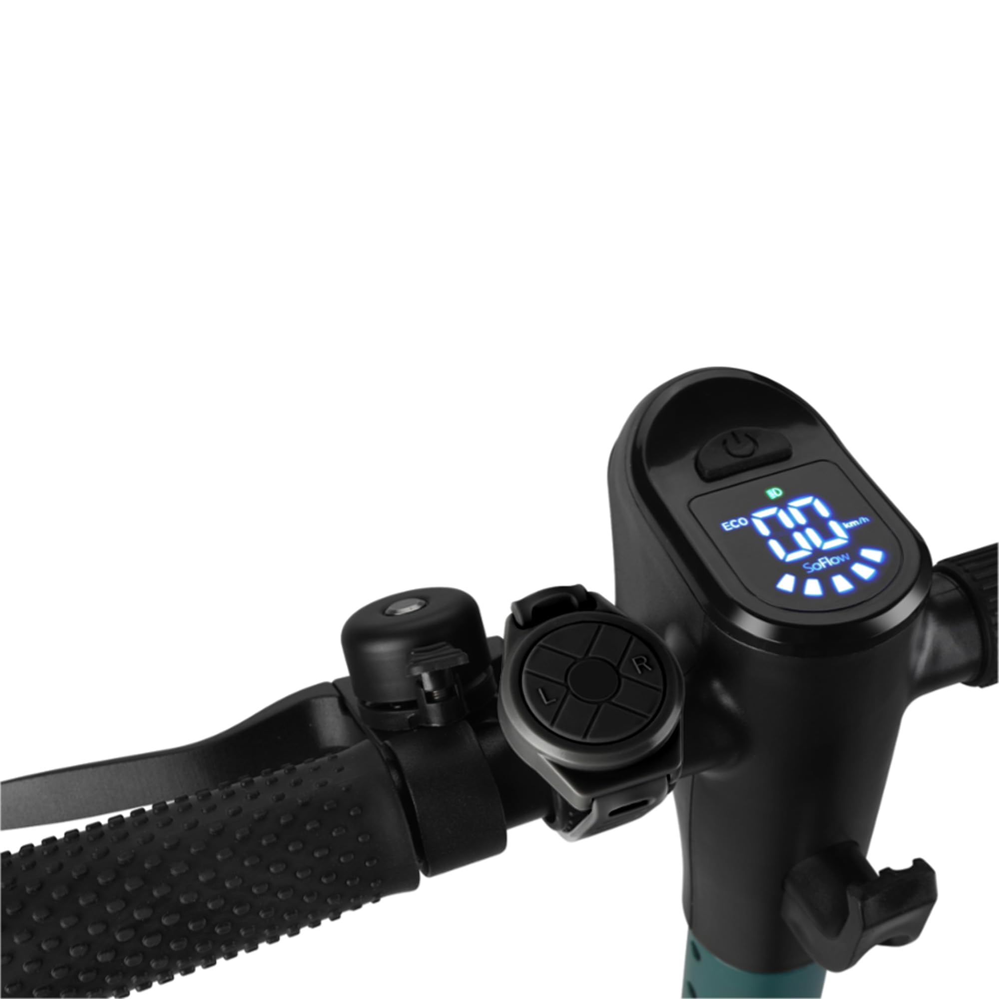 SoFlow Safe 'N' Drive Helm für Fahrräder, E-Scooter und Skateboards (Unisex, 55.5-59 cm, Türkis)
