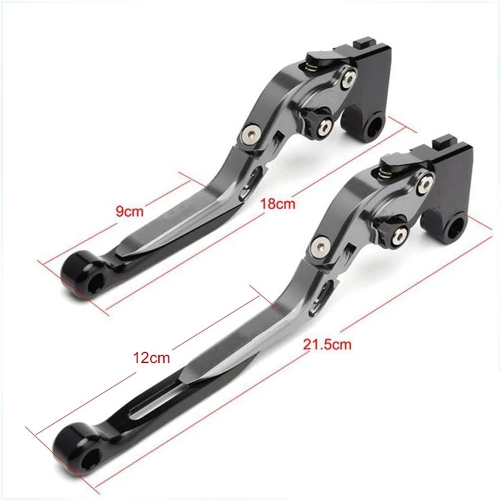 Generisch Für Suzuki GSX250/GW250/DL250/GSX250R Kupplungs- und Bremshebelset, klappbarer, verstellbarer Hebel(G)