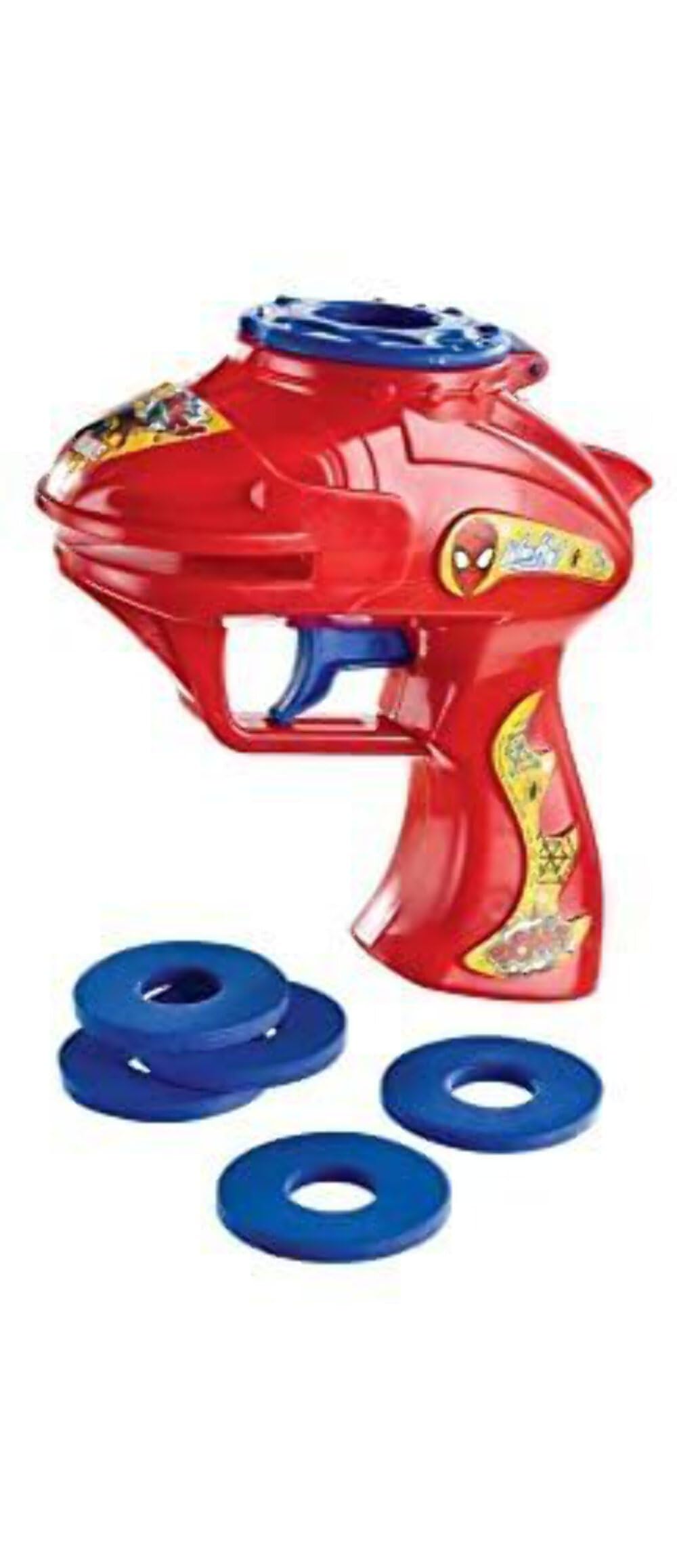 amscan- Sparatutto a Dischi Spider-Man-13 cm x 13 cm | Multicolore | 1 pz. Giocattolo, 3902636