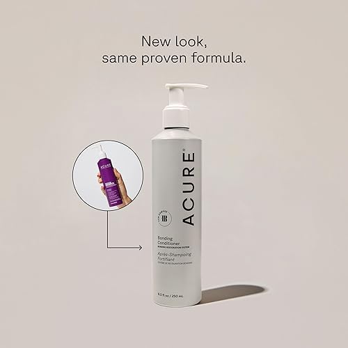 Miniatura 2 de Acure Acondicionador Bonding - Acondicionador de humedad profunda para mujeres y hombres con cabello seco, dañado, fino, seco, dañado, teñido de