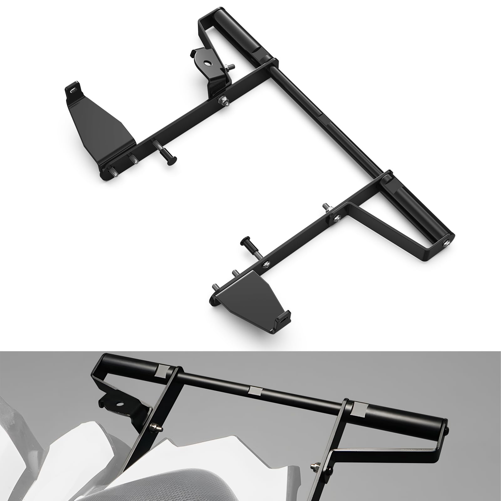 NICECNC Barra de Agarre Trasera Ancha Negra Compatible with Raptor 700 2006-2018