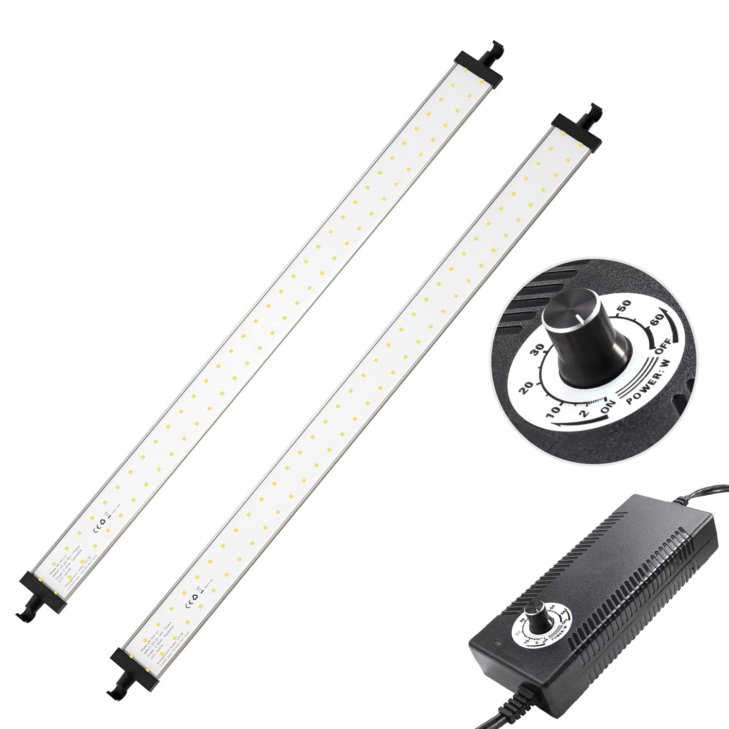 2 Light Panels for 32x32 Inch Photo Studio Light Box: 140 LED - LB12B 360° Rotating Dimming Light Bar Kit, Suitable for Takerers/HitTopss/Fasonic/