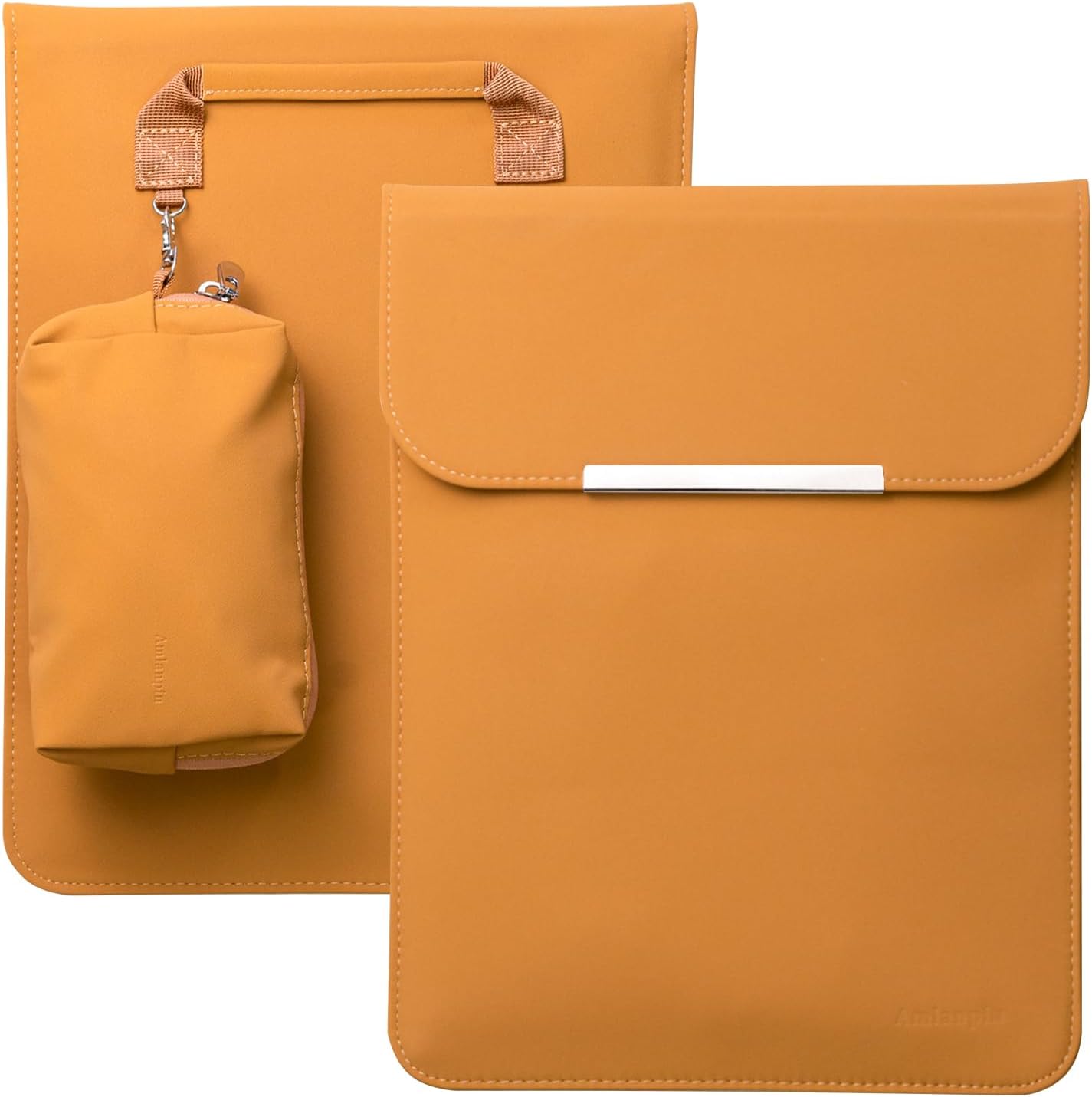13 Inch Laptop Sleeve Case, Waterproof PU Fabric Cover Bag for 2020 MacBook Pro MacBook Air, Surface Laptop, New 13.3” Dell XPS, Matebook X Pro, HP, ASUS Lenovo Ultra Slim Notebook