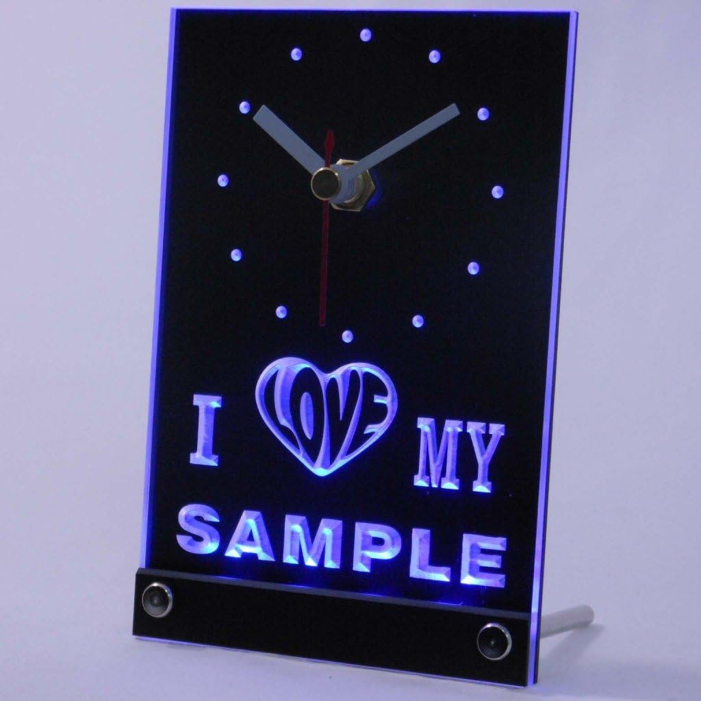 ADVPRO tncva-tm Personalized Custom I Love My Neon Led Table Clock