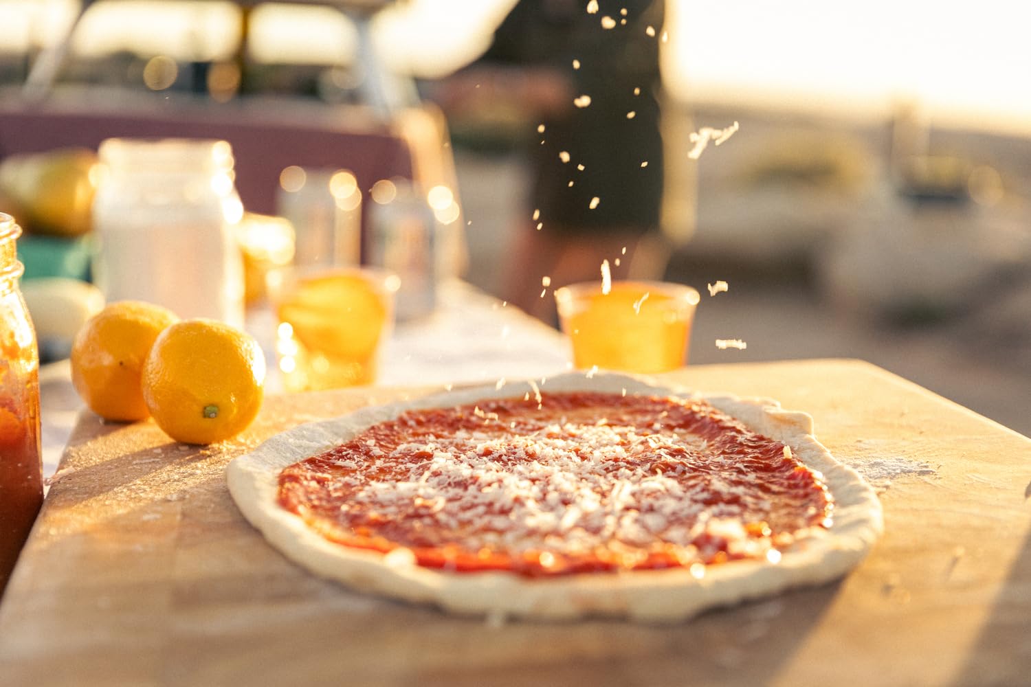 Ooni Pala de pizza de bambú de 16 pulgadas, pala de pizza de madera de 16 pulgadas, paleta de espátula de pizza, tabla de cortar de pizza, cáscara de torneado de pizza de madera, accesorios para horno