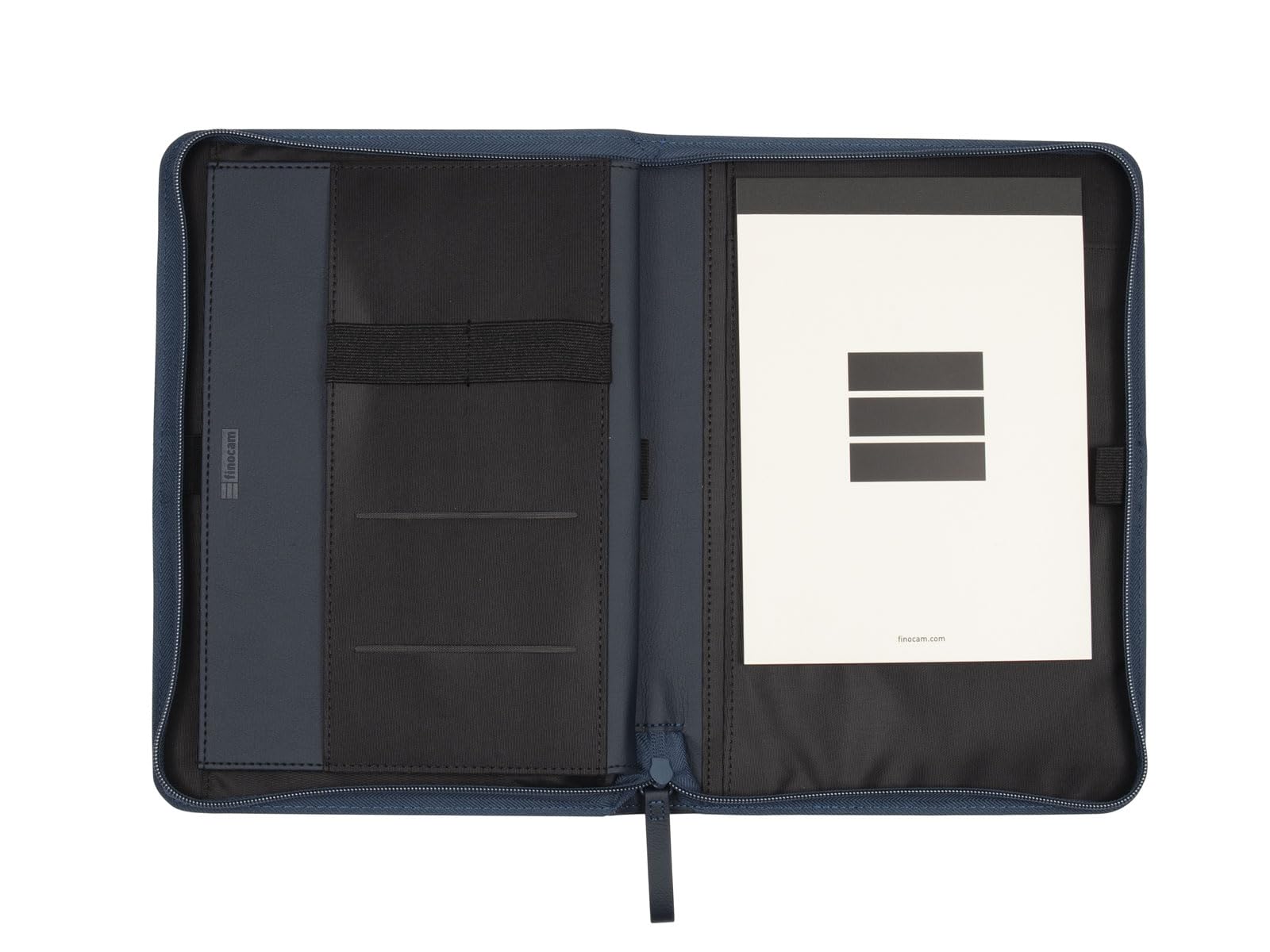 Finocam - Portadocumentos A4 NOPAL - Negro | Portafolio Con Cremallera - Bolsillo Interior Para Tablet | Carpeta De Cuaderno De Notas | Portadocumentos BIOMATERIAL - BASE CACTUS - View #9