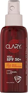 بخاخ كلاري معطر للشعر بعامل وقاية من اشعة الشمس 50+، 120 ملليلتر
