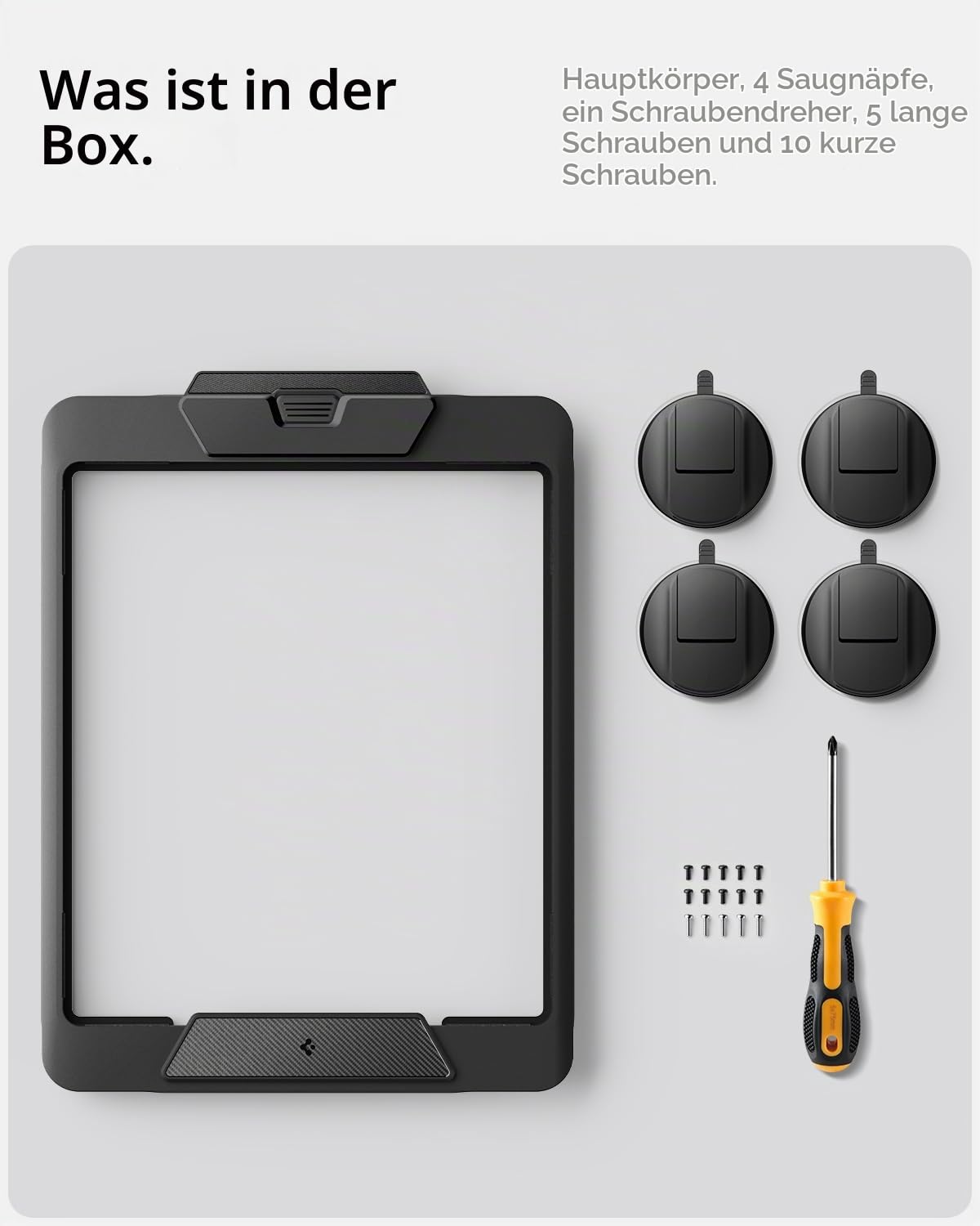 Spigen Starlink Mini Halterung [Starke Haftkraft bis 23 kg] Saugnapfhalterung mit Schnellverschluss-Design, Starlink Autohalterung für Autos, Wohnwagen, Booten, LKWs, Fenster, Glas und Schiebedach