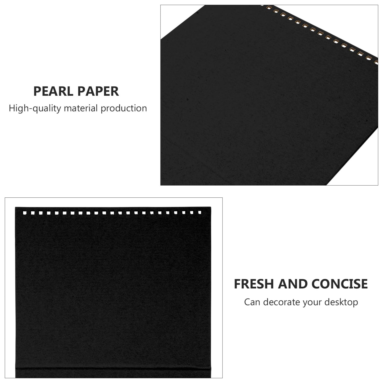 jojofuny 12stücke Diy-tischkalender mit Stabilem Ständer Leerer Farbiger Sockelbasis aus Schimmerndem Papier Tischkalender Individuell Gestaltbar Platzsparend für Schreibtisch oder Regal