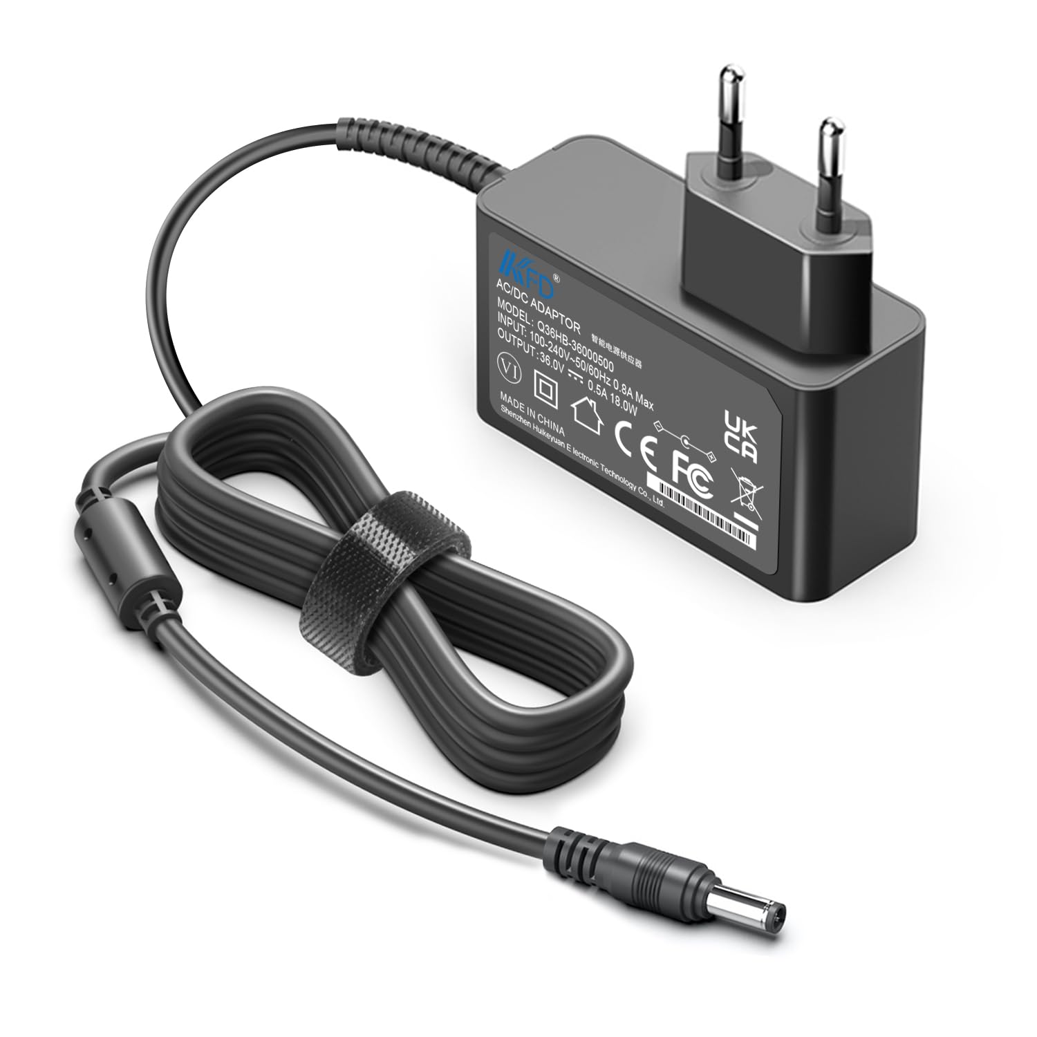  KFD Netzteil 36V 500mA Ladegerät für Anyson Stars 5 & MIBODE V28B, Smoture VAC01 VAC02, SunSare X7ADE240524 & Fieety V7