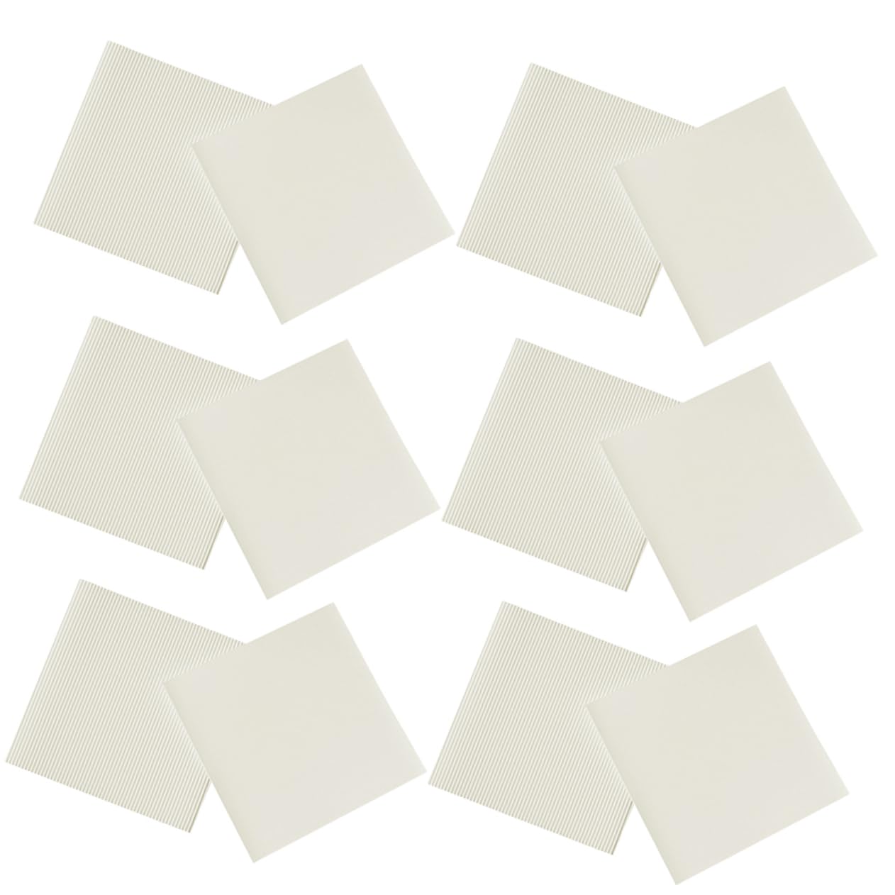 PRETYZOOM 100 Fogli di Carta Ondulata Bianca Antiolio per Pizza da 8 Pollici, Accessorio Cucina per Pizzerie e Preparazione di Pizza e Dolci