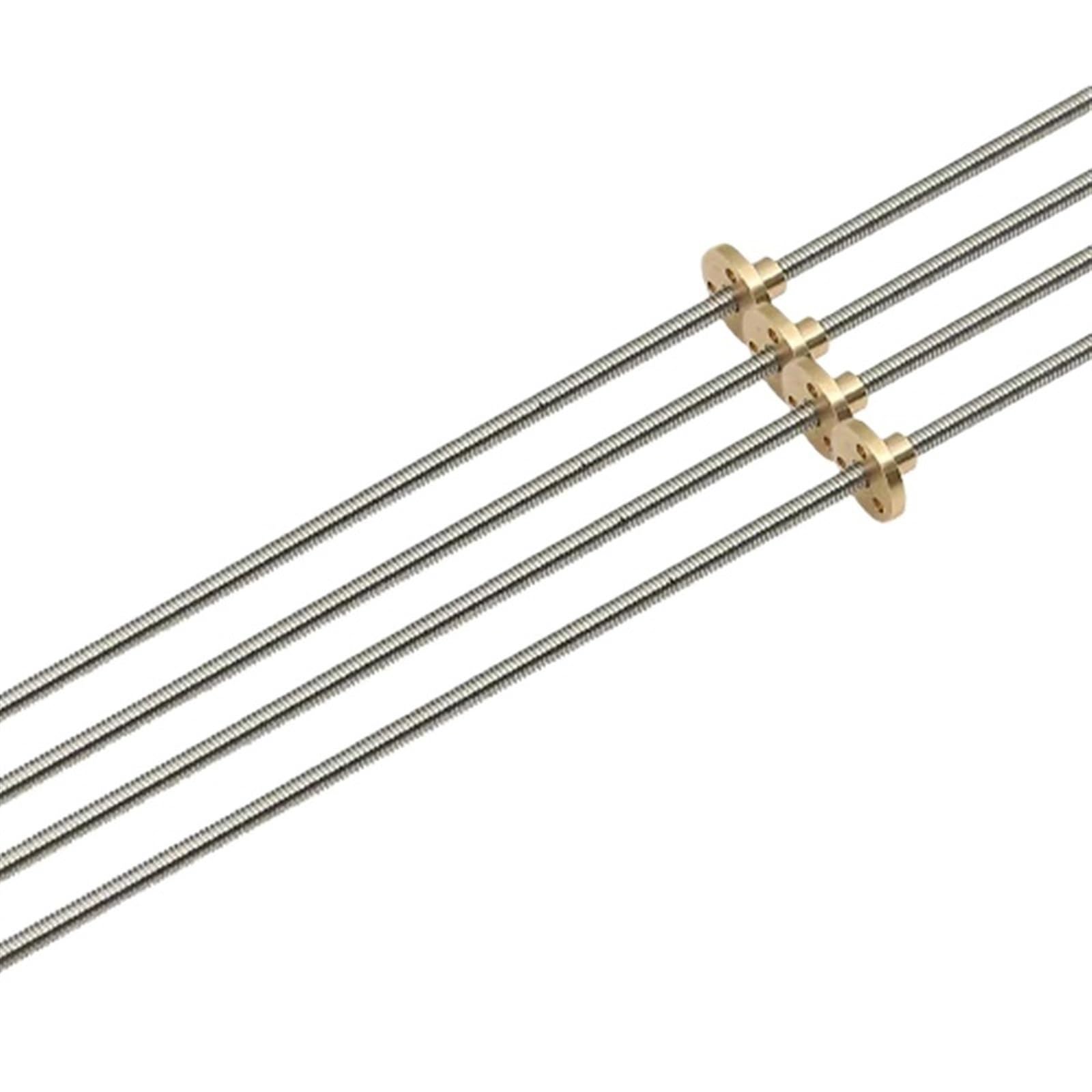 Kugelumlaufspindel mit Mutter Maschinenteile T5 Stainless Steel Lead Screw Length 100-550mm With Nut(200mm)