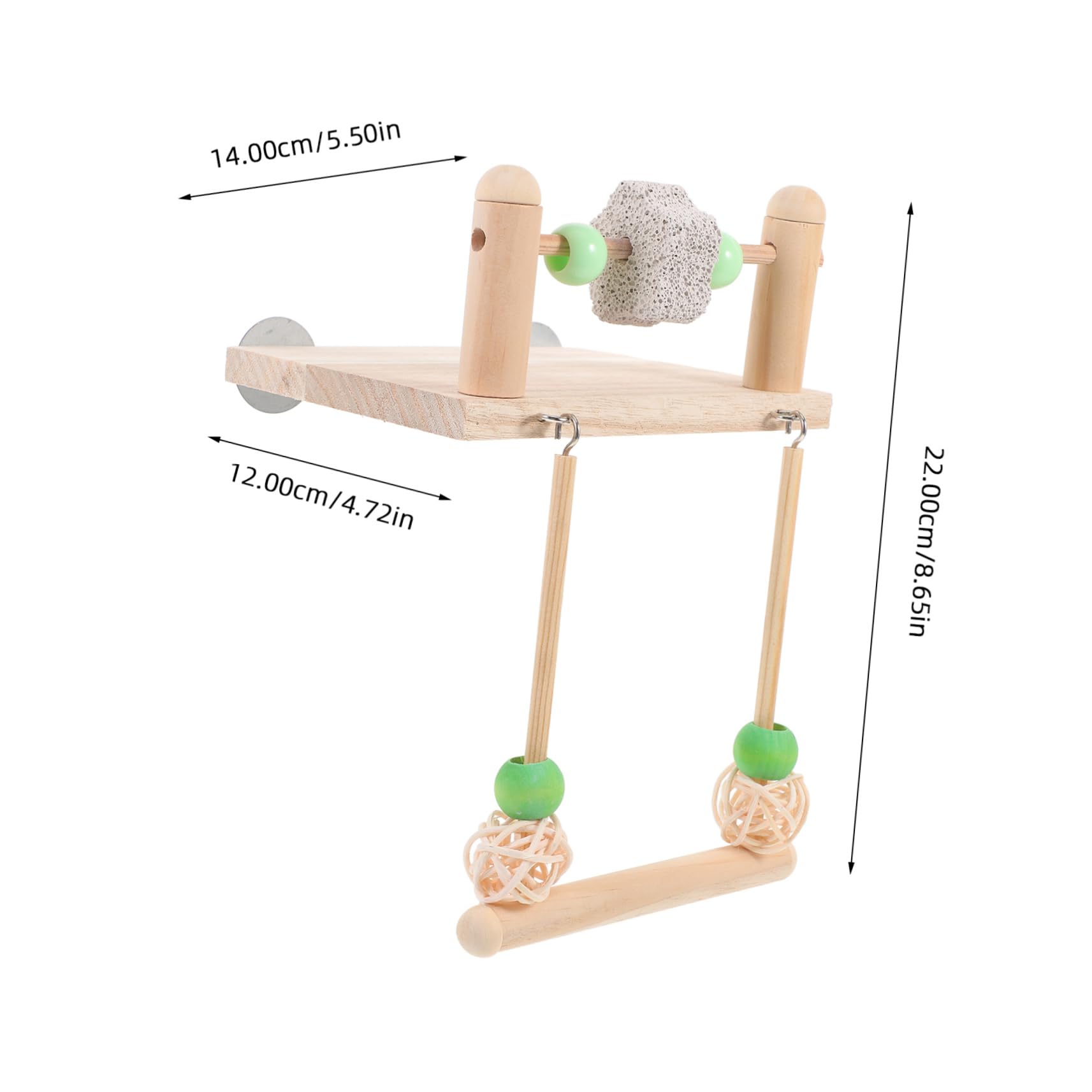 GRIRIW Funny Bird Swing Parrot Swing for Bird Cage Balance Training Durable Play Stand for Healthy Exercise Coordination
