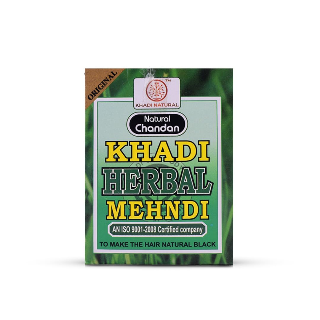 Khadi Natural Ayurvedic Black Mehndi| Rich Color & Shine with Ayurvedic Goodness| Chemical-Free Formula| Long-Lasting and Nourishing Color| Pack of 4 (75 * 4, 300g)