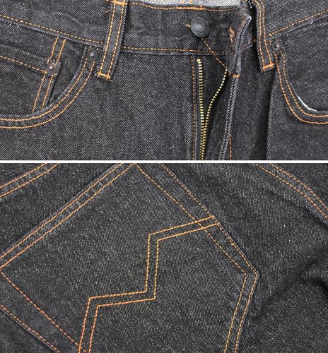 Men's Premium Cotton Work Jeans Casual Straight Leg Denim Pants3