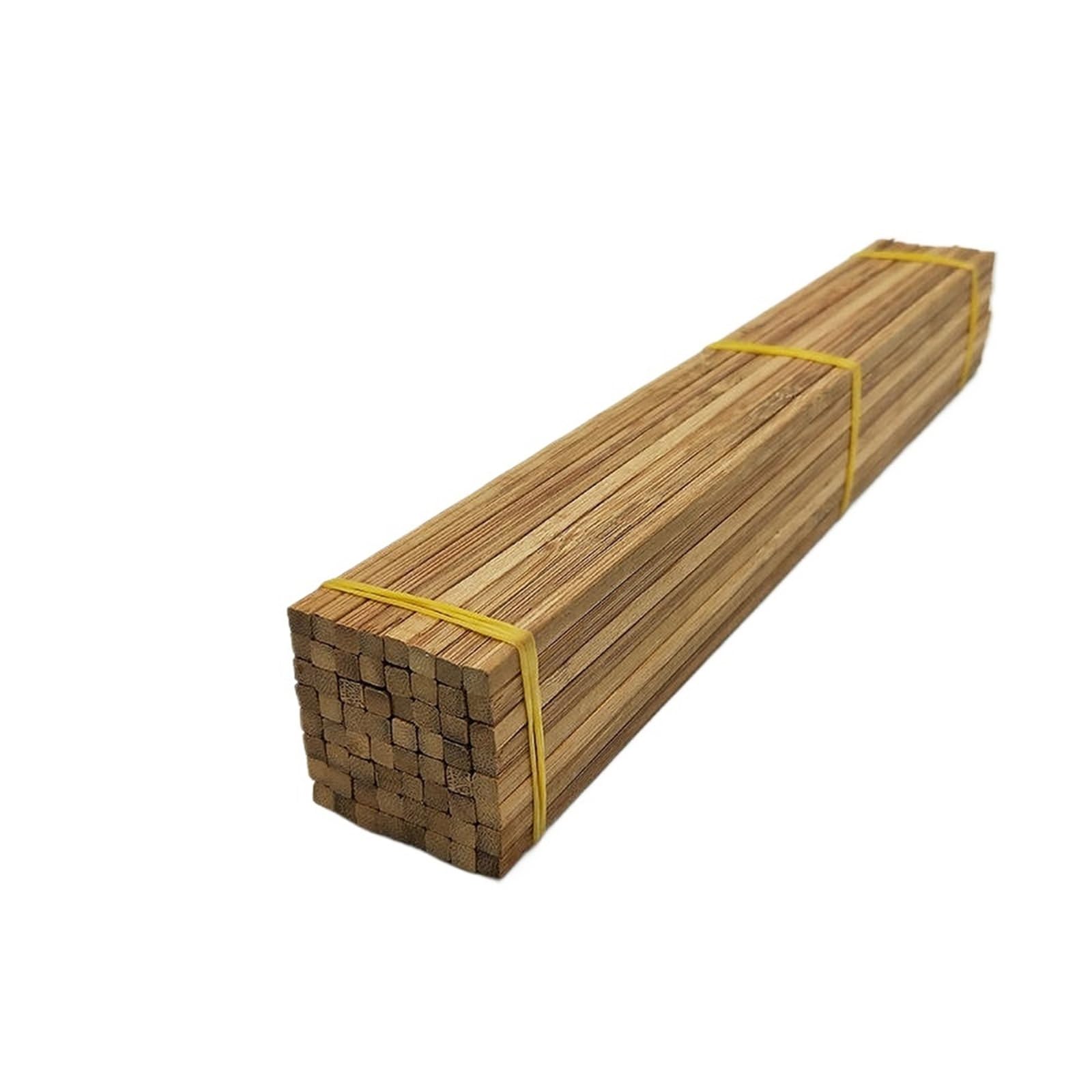 Palitos para Manualidades Palos de bambú cuadrados y redondos naturales, materiales artesanales, mesa de arena, modelo de construcción, materiales artesanales creativos, 100 Uds. para Carpintería, Dec