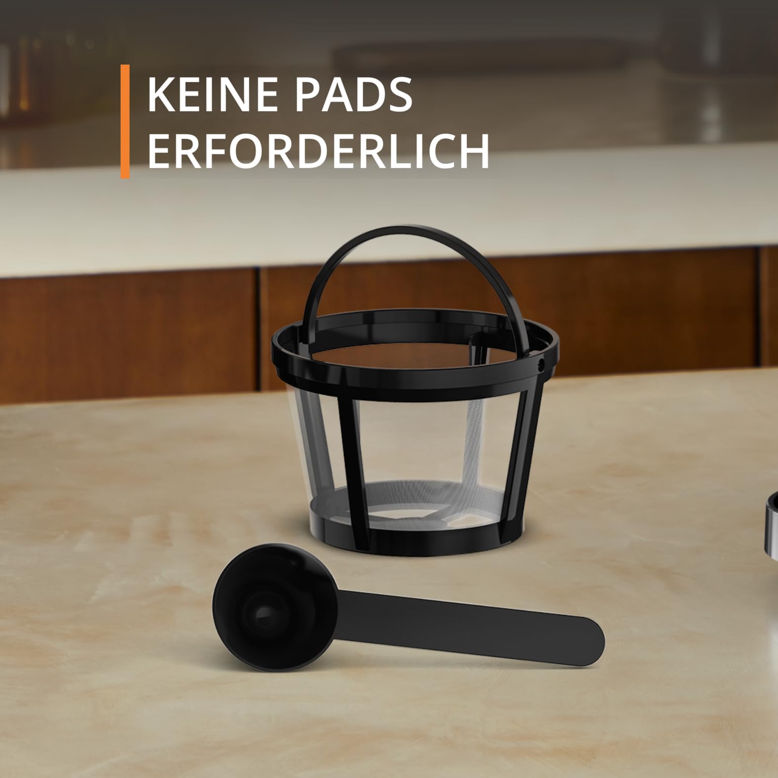 Krups Simply Brew Kaffeebereiter mit Filter 3 in 1, 3 Brühoptionen, amerikanischer Kaffee, hitzebeständige Glaskaraffe, doppelwandiger Reisebecher aus Edelstahl, KM207D