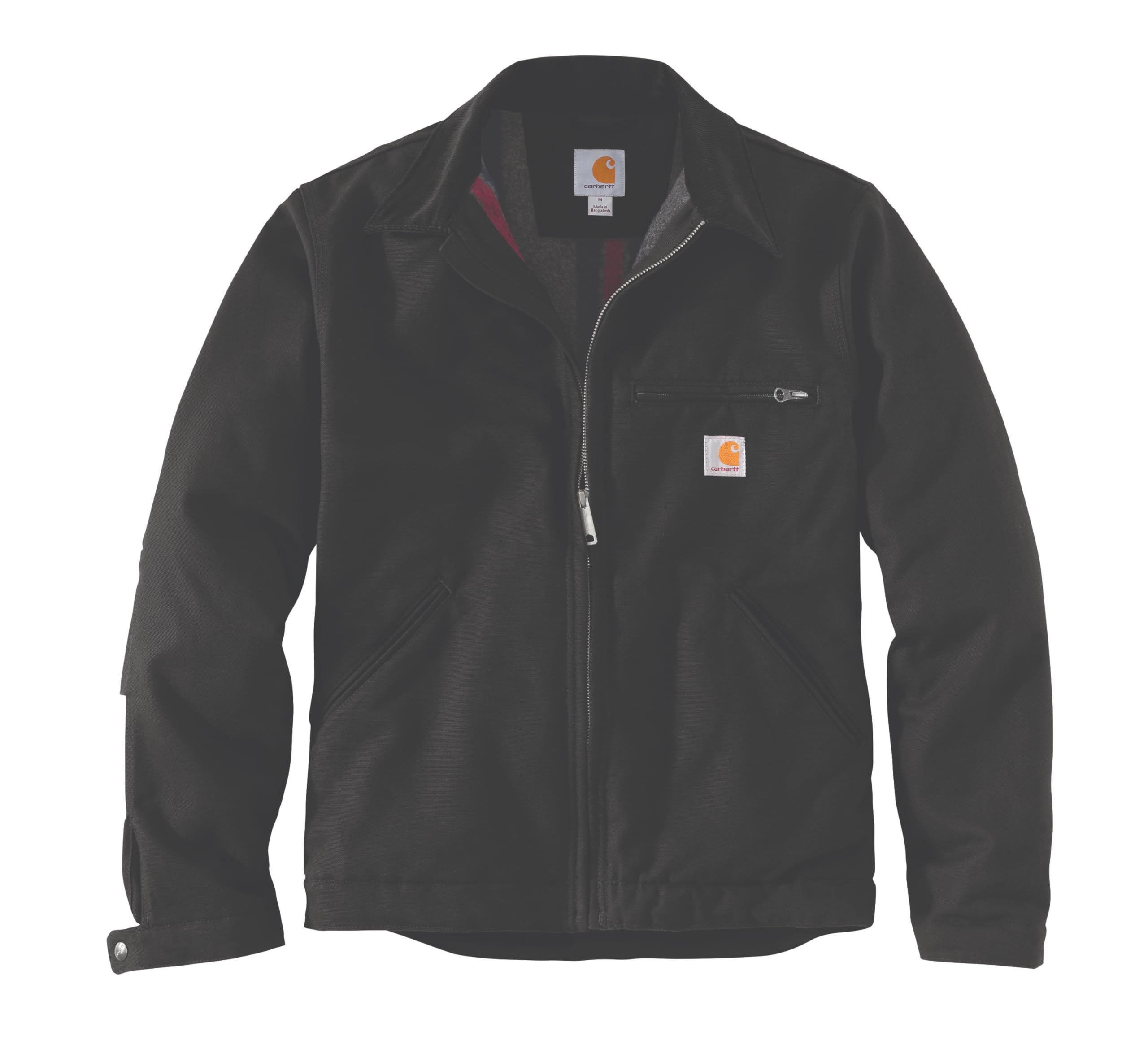 Carhartt Giacca Detroit, Vestibilità Comoda, In Tessuto Duck Con Fodera Tipo Coperta A Righe, Uomo