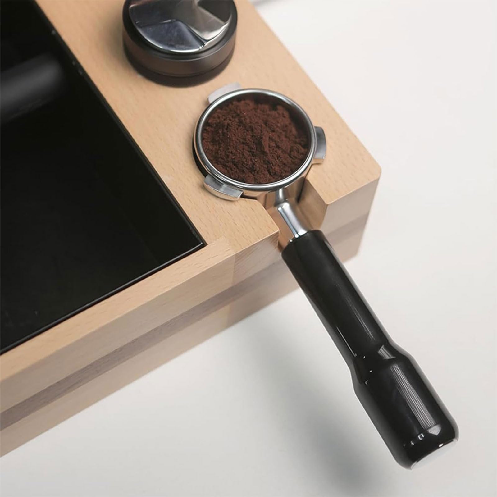 Kaffeesiebträger Edelstahl Doppelauslauf Kaffeefilterkorb Kaffeezubehör für Kaffeemaschinen