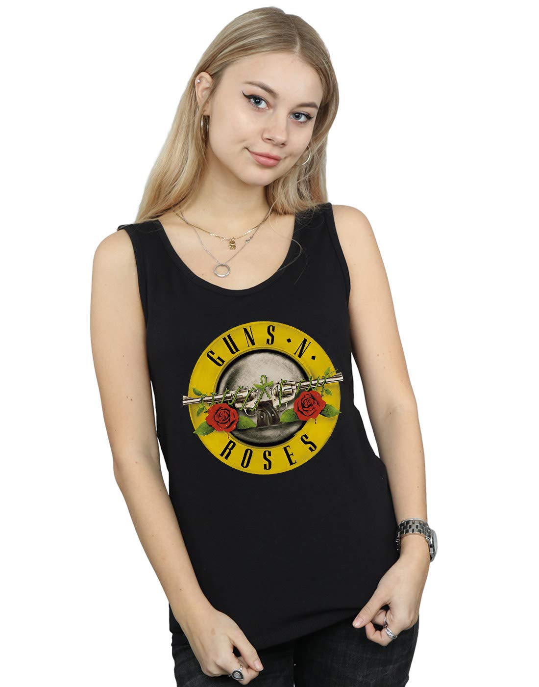 Guns N Roses Women's Bullet Logo Vest Black XX-Large