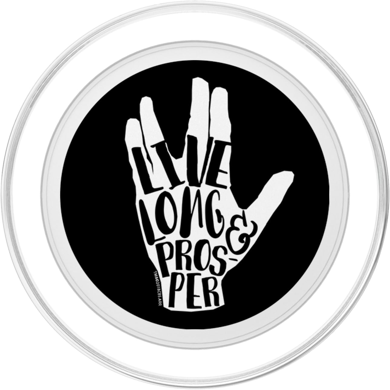 Star Trek Salute Sketch PopSockets Stand for Smartphones and Tablets PopSockets PopGrip for MagSafe