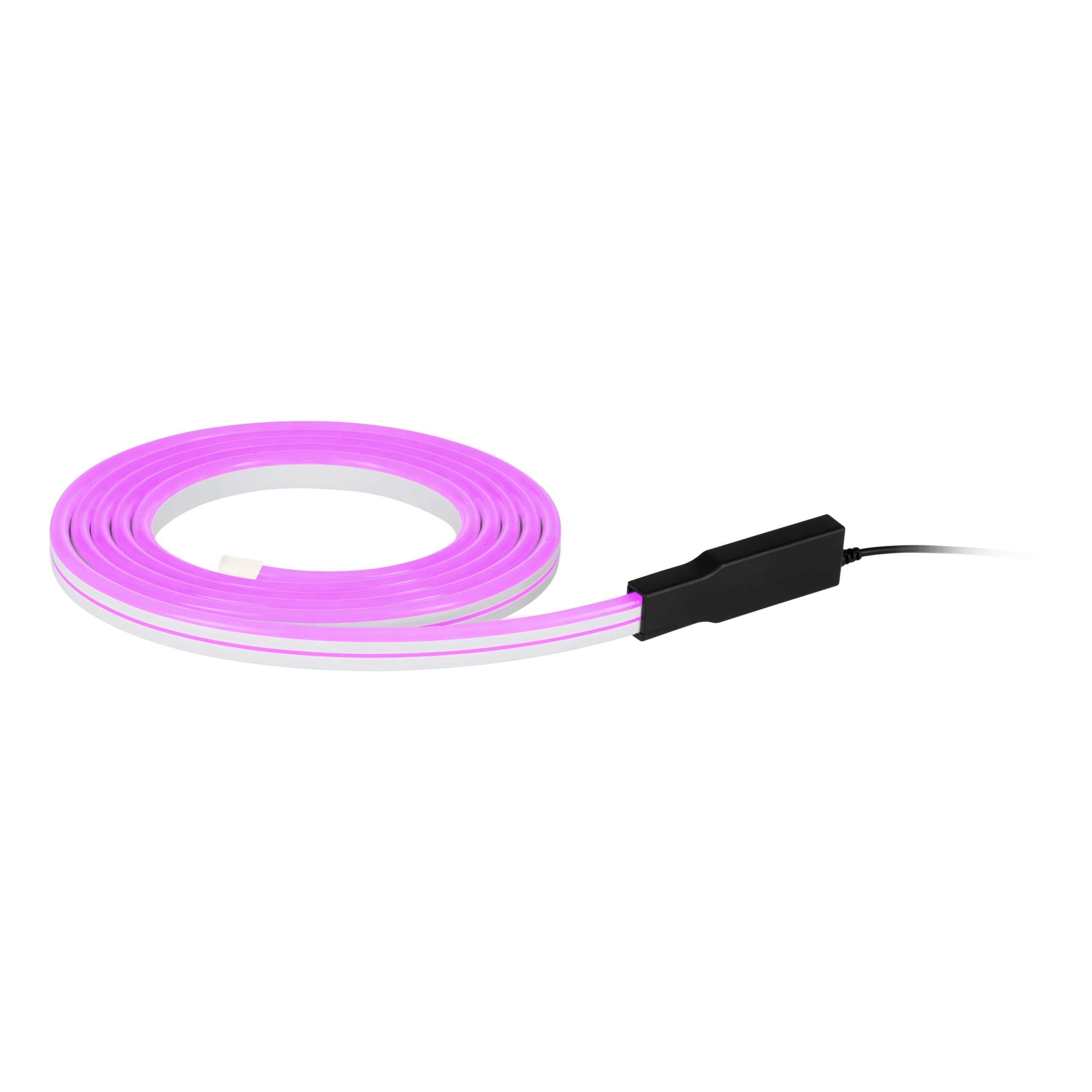 EGLO connect.z Stripe-Z Striscia LED Smart-Home Flatneon, striscia | luminosa, 5 m, configurabile con ZigBee, app e voce via Alexa, colore luce (bianca calda bianca fredda), RGB, dimmerabile