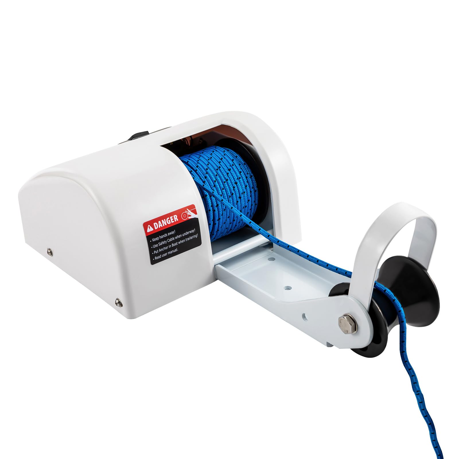 Verricello elettrico da 12 V, per barca, ancora, con telecomando, adatto ad acqua salata, capacità 25 kg