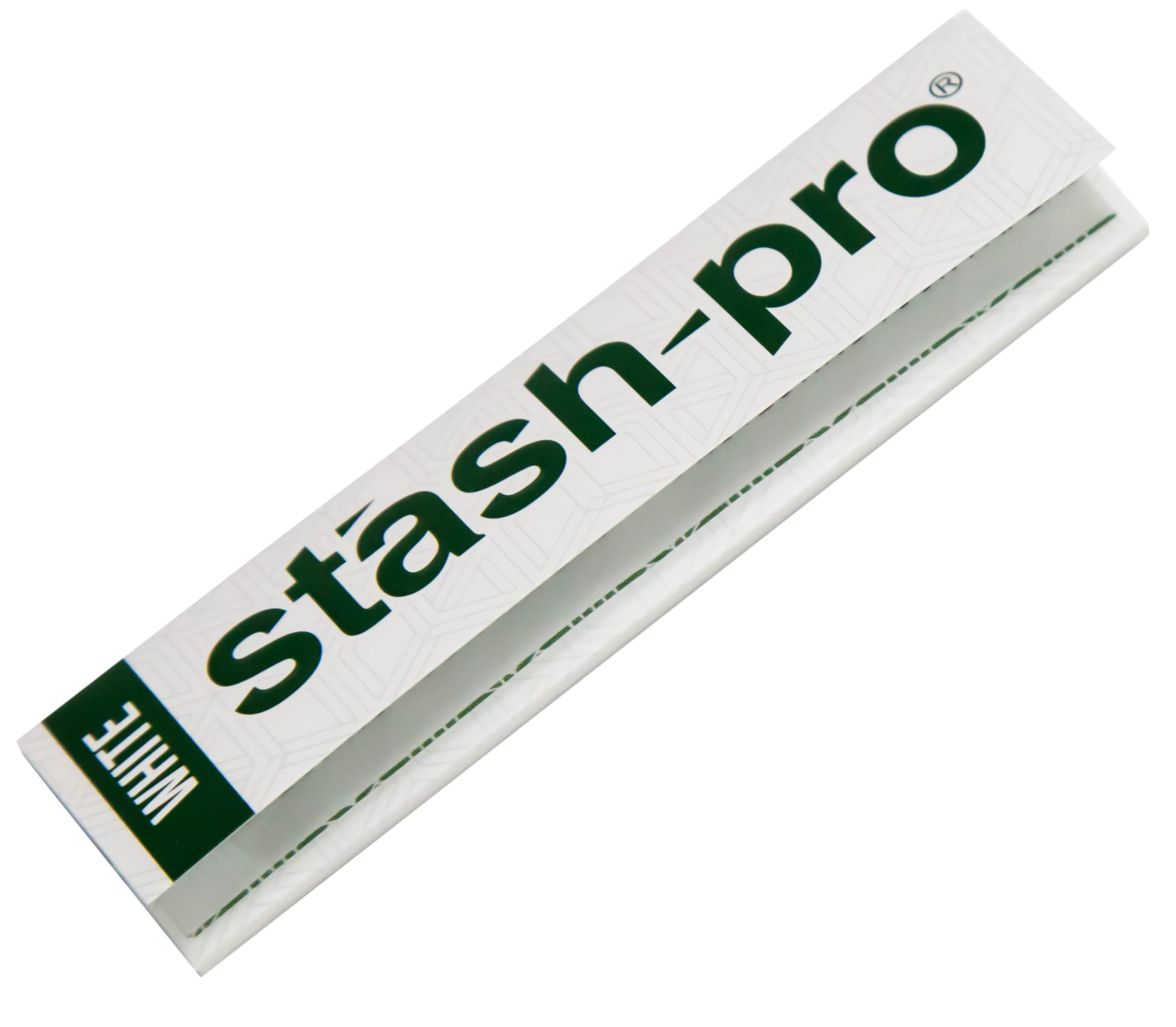 Stash-Pro King Size Smoking Rolling Paper (50 Packs) white -with canister (save your medicine)