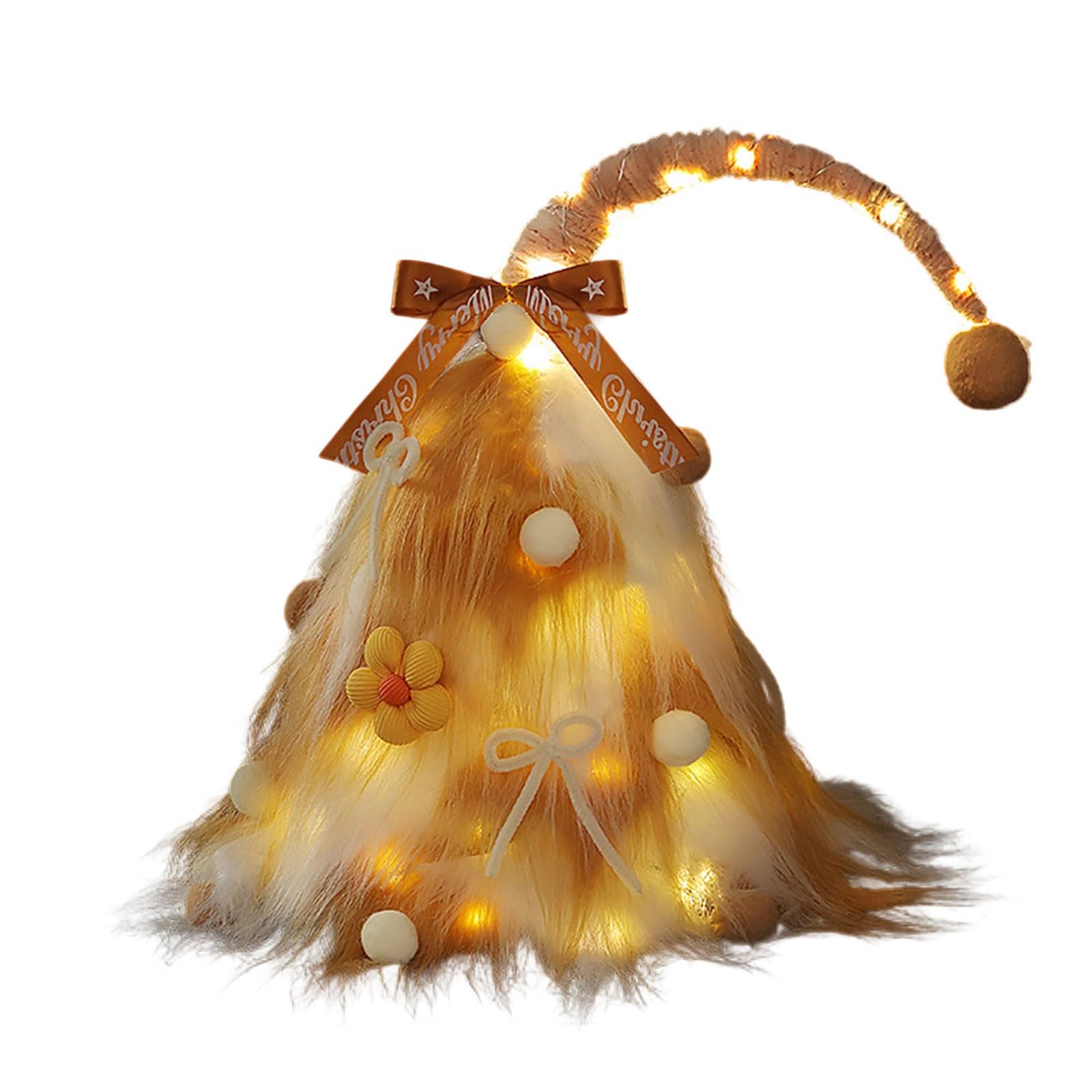 KAQNTUD Tilted Plush Ornament Made of Pine Wood for Festive Family Fun and Craft Decorations for Children, Easy to Clean Plush Christmas Tree Set