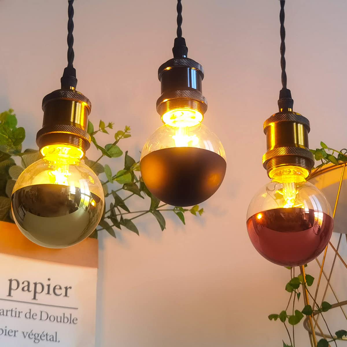 Żarówka LED Edisona, żarówka vintage, 4 W, ciepła biel, 2500 K, żarówka LED 220/240 V, gwint Edisona, E27, podstawa, specjalna, dekoracyjna żarówka (srebrna)