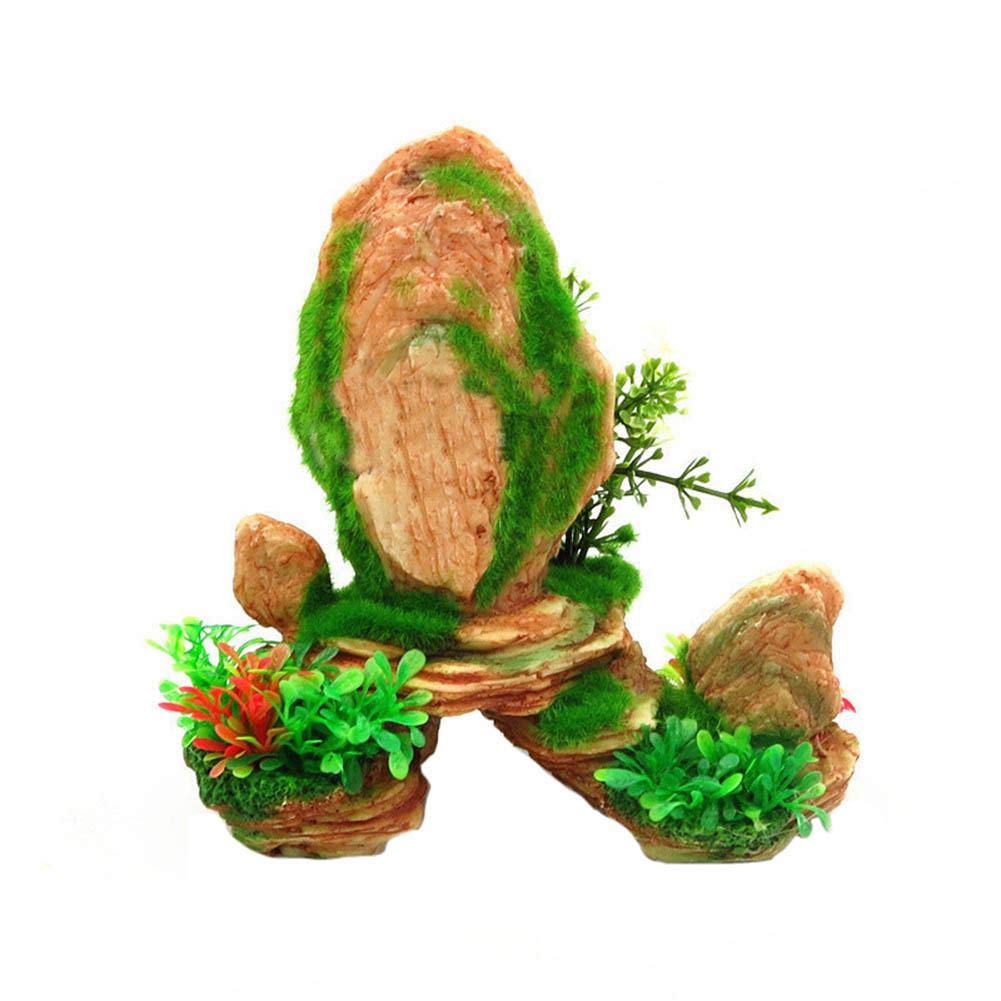 Roche grotte ornement rocaille de mousse pour créer un paysage aquatique naturel