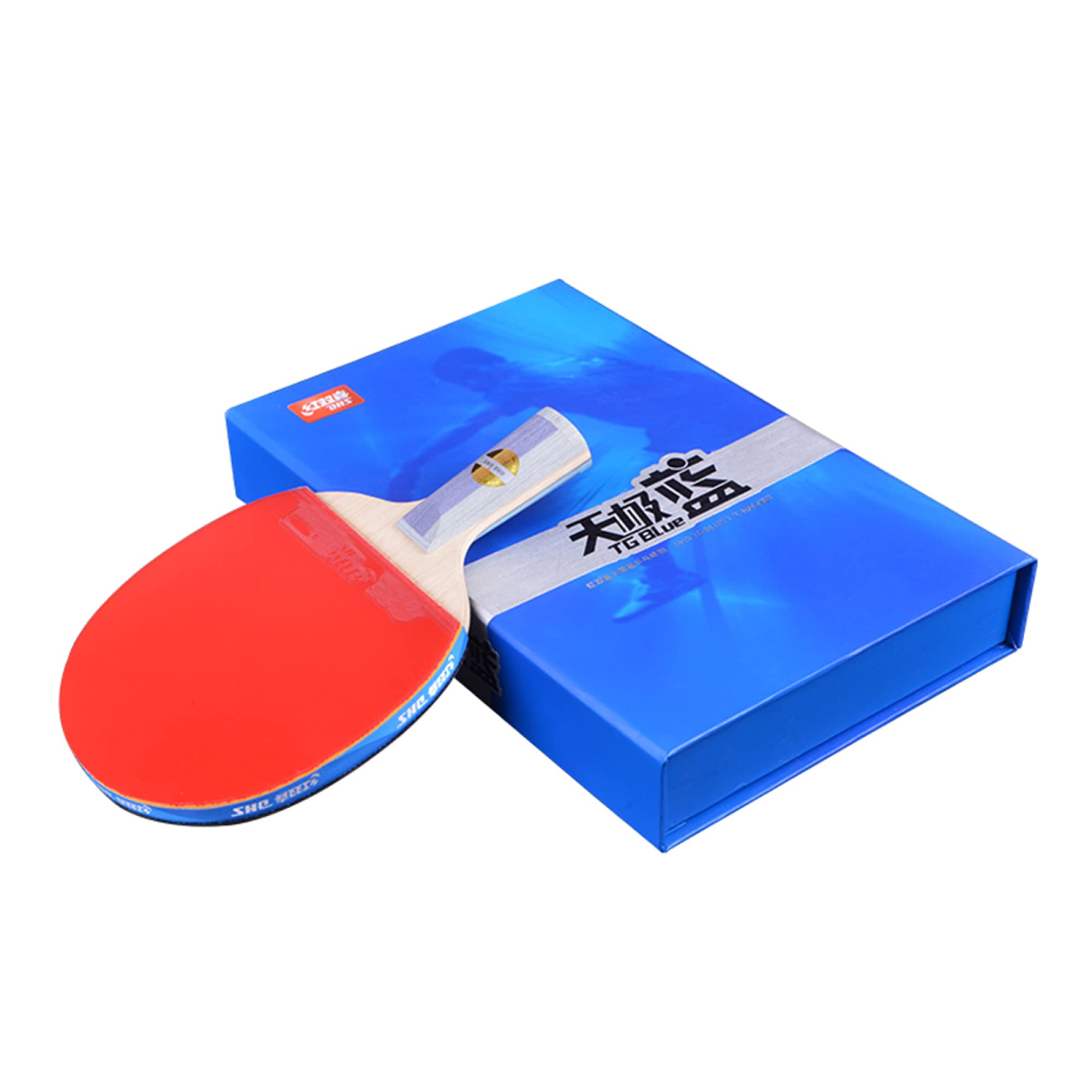 Table Tennis Bats, Ping Pong Racket Table Tennis Blades for Competitions, Bat for Attack and Defense / 8 Stars/Short Handle(Short Handle)