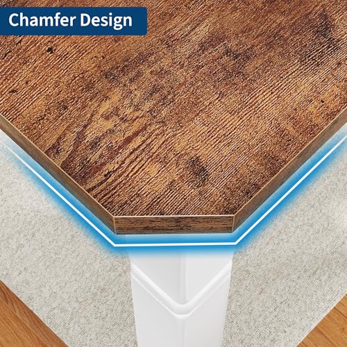 Garvee 71" Dining Table for 6-8 People, Kitchen Table with Metal Frame - Image 2