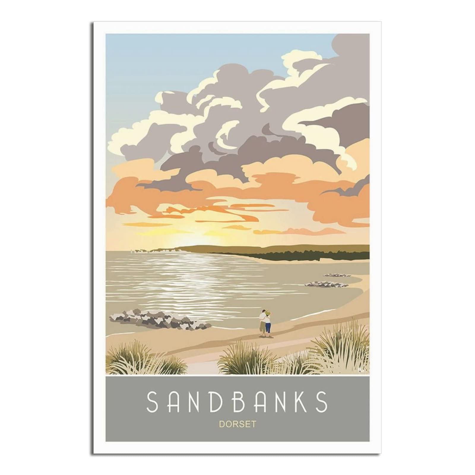 2000 Piece Jigsaws，Sandbanks Beach Dorset Sunrise Jigsaw Adult Decompression Game Puzzle Students Toys for Children Christmas Birthday Gifts 100x70cm