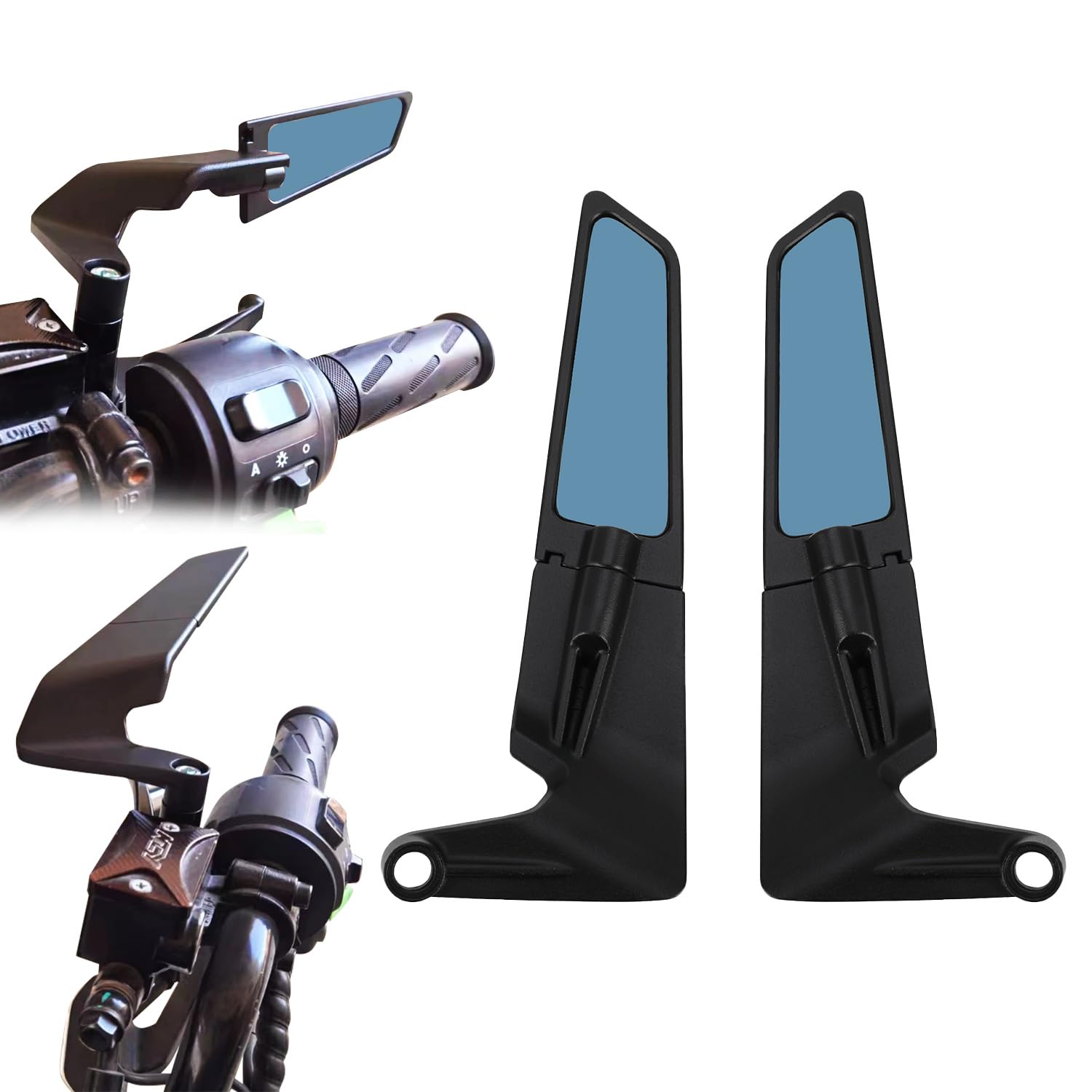 Specchietto retrovisore laterale girevole per moto Supersport Specchietti laterali a 360 gradi universali per KTM DUKE 390 690 790 per Honda CB 1000 650 MT 07 09 GSX-S Speed ​​Triple Z900